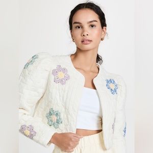 SEA New York Violette Cropped Quilted Jacket